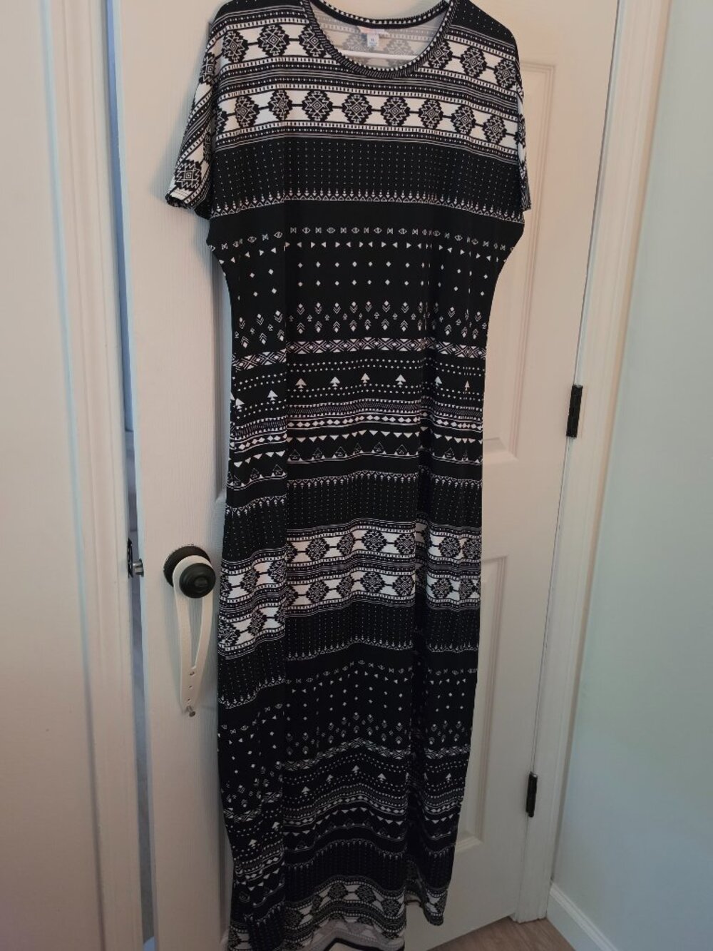 LuLaRoe Black and White Maxi Dress